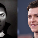 A picture of Bela Lugosi, alongside a picture of Tom Holland