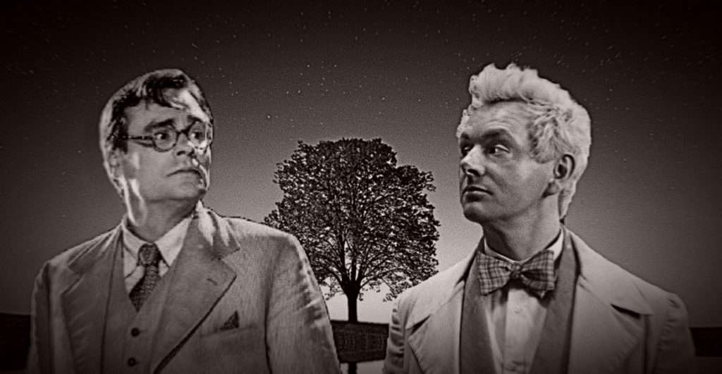 Poorly photoshopped image of Robert Sean Leonard and Michael Sheen together