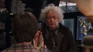 John Hurt as Ollivander in Harry Potter
